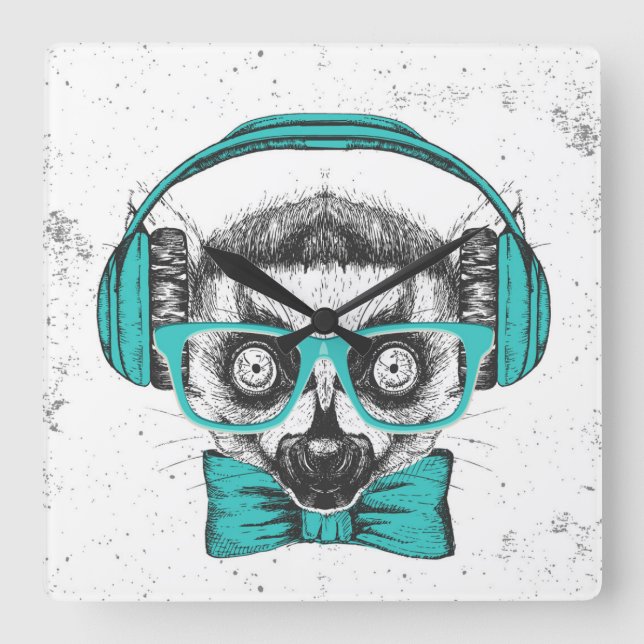Relógio Quadrado Limur | Music Lover (Frente)
