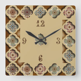 Relógio Quadrado Linda caligrafia