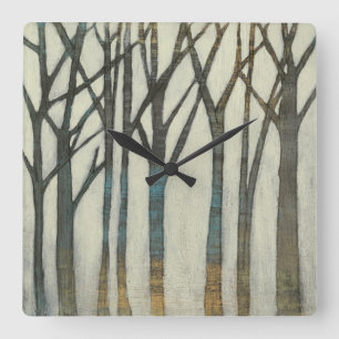 Relógio Quadrado Linha de Birch I