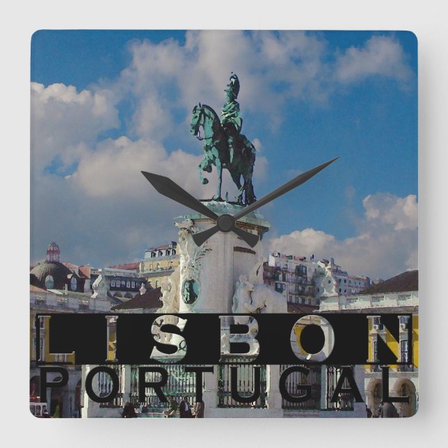 Relógio Quadrado Lisboa (Frente)
