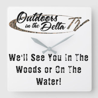 Relógio Quadrado Logotipo da Camo