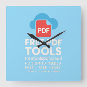Relógio Quadrado 🔥 Logotipo Fantasia 3D – FreetoolsPDF.Cloud