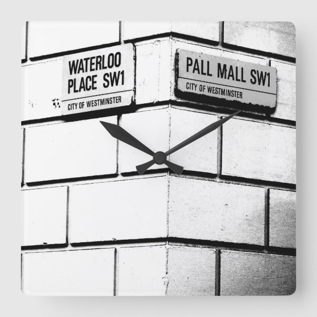 Relógio Quadrado London Corner (Frente)