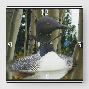 Relógio Quadrado Loon Wilderness Square Wall Clock