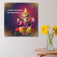 Lord Ganesha Idol Gansh Mantra