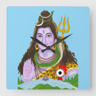 Relógio Quadrado Lord Shiva Wall Clock