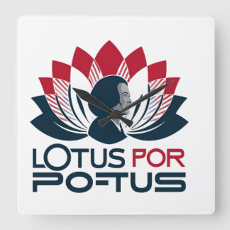 Relógio Quadrado Lotus para POTUS Kamala Harris 2024