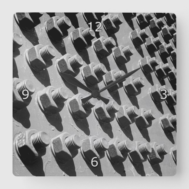 Relógio Quadrado Loucos E Bolhas De Ponte (Frente)