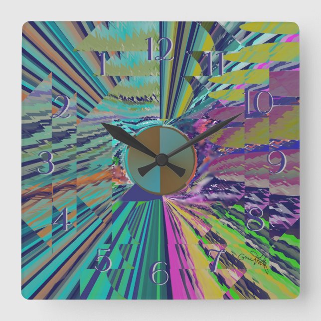 Relógio Quadrado Loud Sound Backward Clock (Frente)