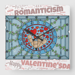 Relógio Quadrado Love - Deaf