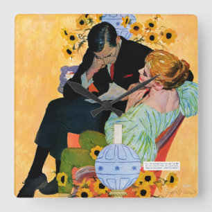 Relógio Quadrado Love Dies Slowly