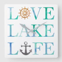 Love Lake Life - Tipografia Náutica