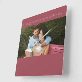 Relógio Quadrado Love note