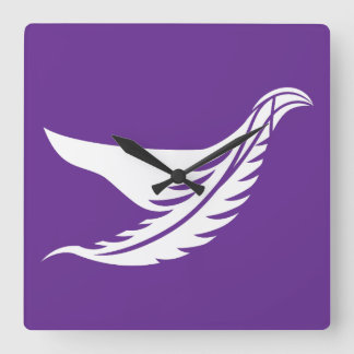 RELÓGIO QUADRADO LOVE WHITE BIRD BY MASANSER