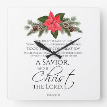 Luke 2:10-11 Bons Tidings Poinsettia Natal