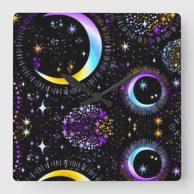 Relógio Quadrado Lunar (Frente)