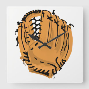 Relógio Quadrado Luva de beisebol