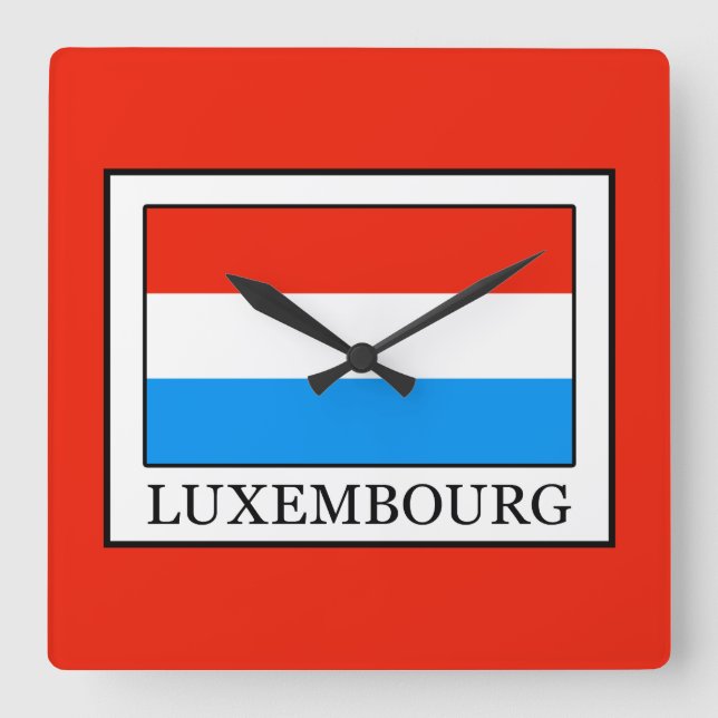 Relógio Quadrado Luxemburgo (Frente)