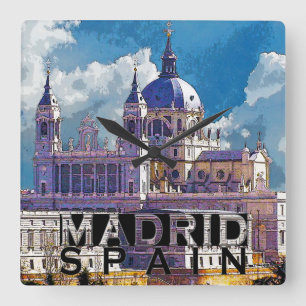 Relógio Quadrado Madrid