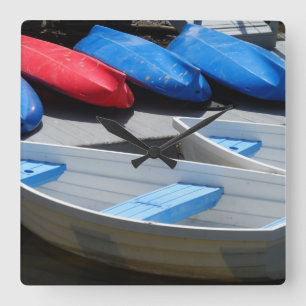 Relógio Quadrado Maine Boats
