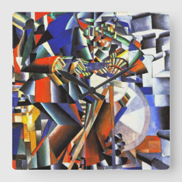 Relógio Quadrado Malevich Kazimir O Knifegrinder