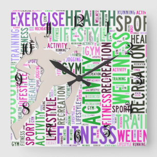 Relógio Quadrado Malhação