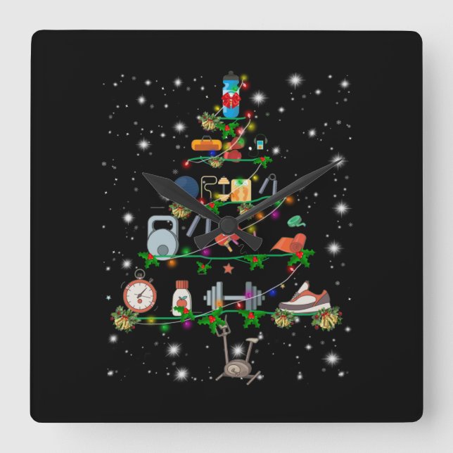 Relógio Quadrado Malhação Lover| Árvore de Natal do Instrumento de  (Frente)