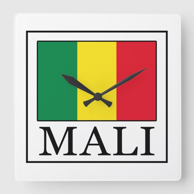 Relógio Quadrado Mali (Frente)