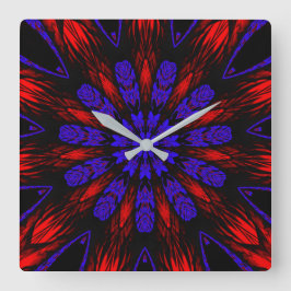 Relógio Quadrado Mandala Sudoeste Hippie Boho Chic Bohemian