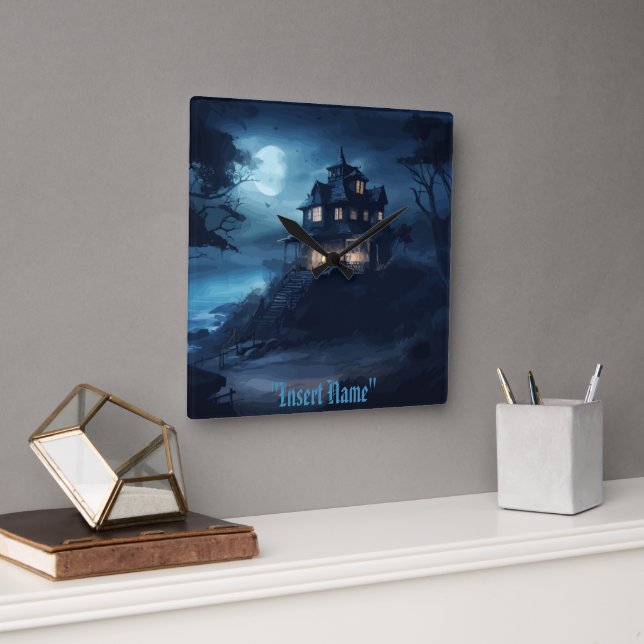 Relógio Quadrado Manor de Borda do Oceano (Escritório)