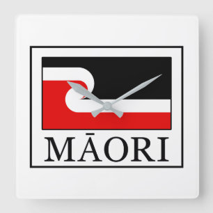 Relógio Quadrado Maori