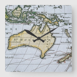Relógio Quadrado Mapa de Holland novo