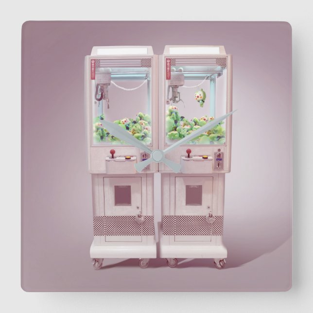 Relógio Quadrado Máquina de velas (Frente)