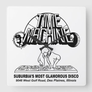 Relógio Quadrado Máquina do Tempo Disco, Des Plaines (Niles), IL