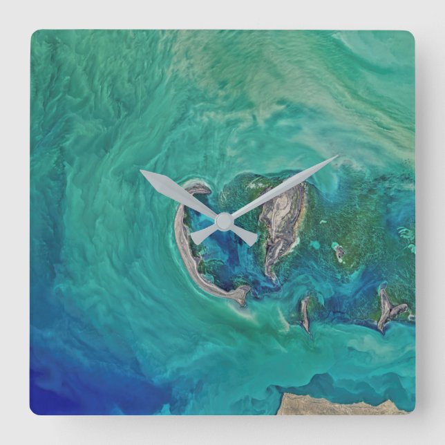 Relógio Quadrado mar Cáspio (Frente)