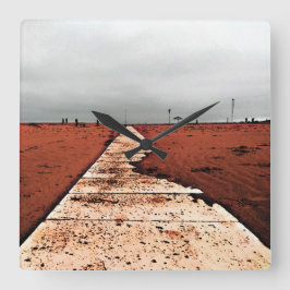 Relógio Quadrado Mar de inverno