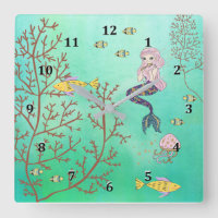 Mar Verde de Mermaid Clock