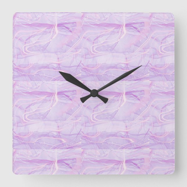 RELÓGIO QUADRADO MARBLE GALAXY  (Frente)