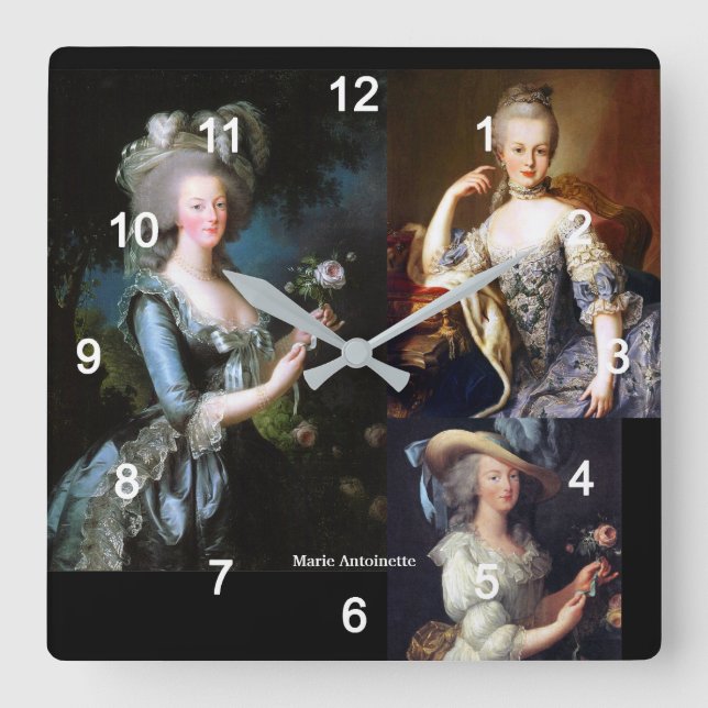 Relógio Quadrado Marie Antoinette (Frente)