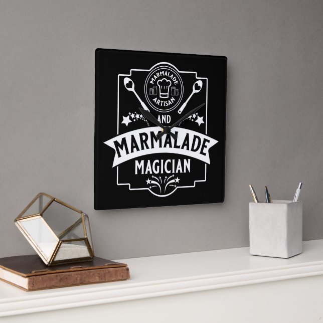 Relógio Quadrado Marmalade Jam (Escritório)