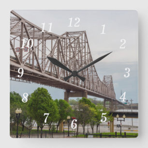 Relógio Quadrado Martin Luther Bridge Wall Clock