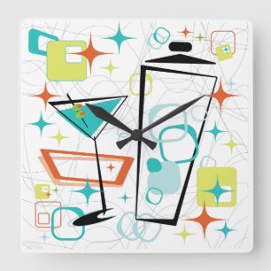 Relógio Quadrado Martinis um pulso de disparo Ir-Ir