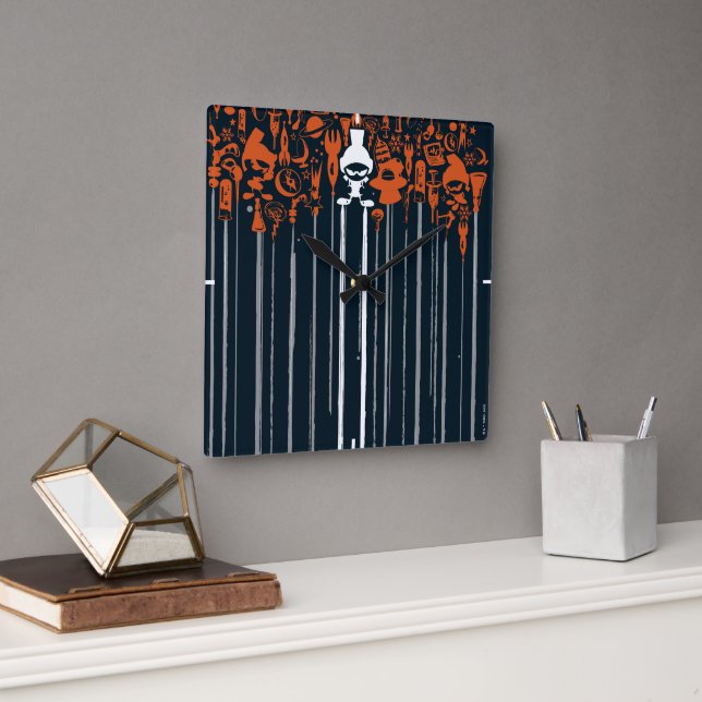 Relógio Quadrado MARVIN AS Armas MARTIAN™ de Destruição Maciça (Escritório)