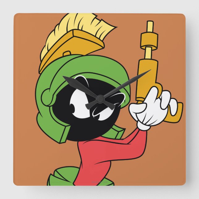 Relógio Quadrado MARVIN, MARTIAN™, Pronto Com Laser (Frente)
