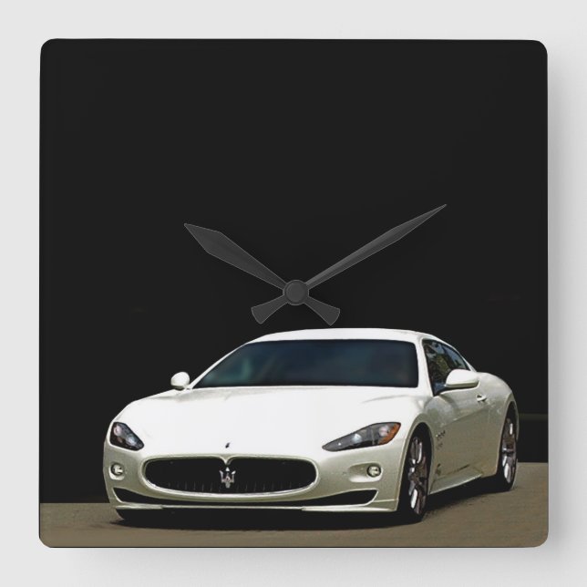 Relógio Quadrado Maserati GranTurismo CLOCK (Frente)