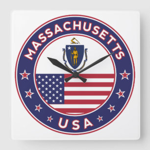 Relógio Quadrado Massachusetts