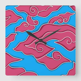 Relógio Quadrado Mega Mendung Clocks Square