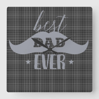 Relógio Quadrado Melhor Pai Nunca