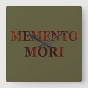 Relógio Quadrado Memento mori