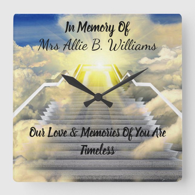 Relógio Quadrado Memorial (Frente)